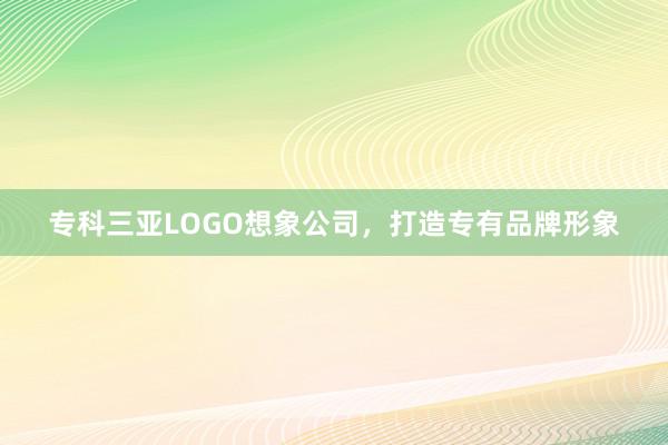 专科三亚LOGO想象公司，打造专有品牌形象